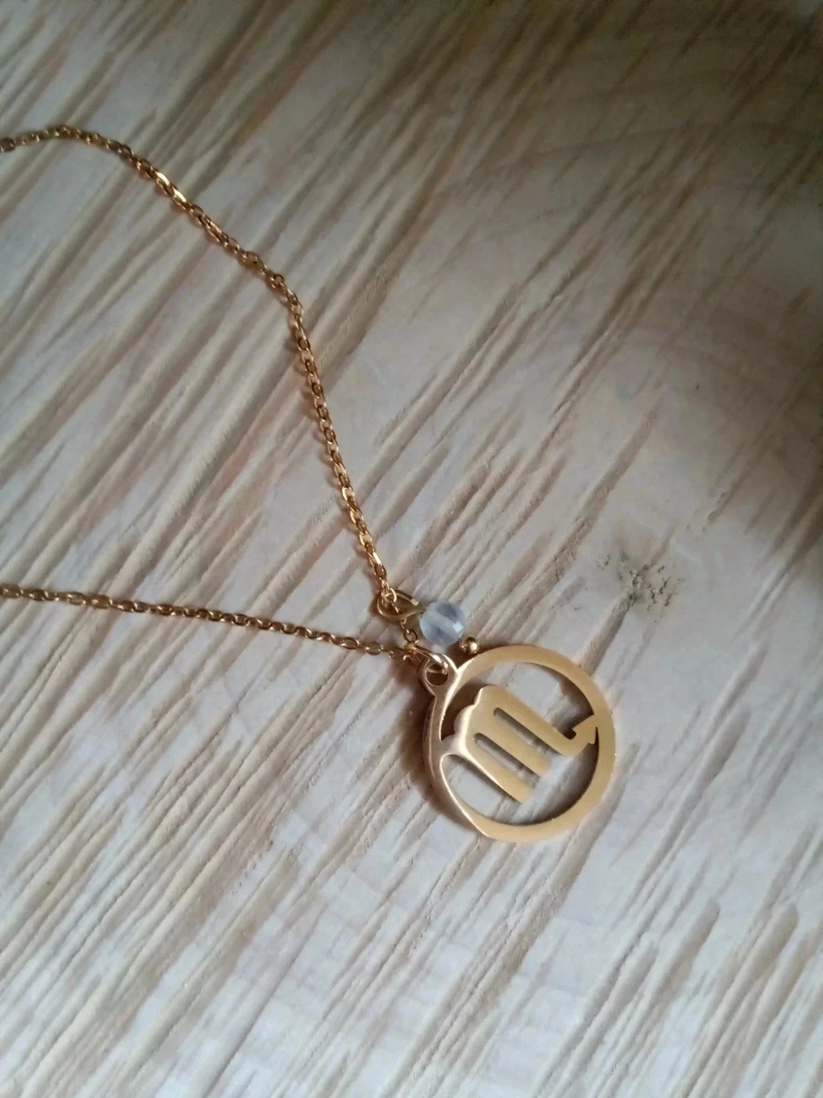 Scorpio Astro Bohemian Steel and Stone Necklace – photo 2